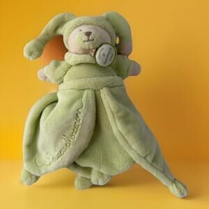 Doudou Peluche Ours Douceur Macaron Vert Pistache Doudou et Compagnie Plush